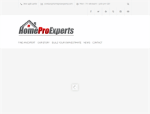 Tablet Screenshot of homeproexperts.com